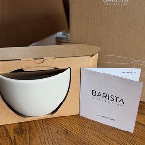 2NewLargeNespresso Barista CappuccinoCupsMatte PorcelainHandFinishedDishwasher